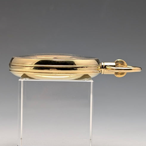 1960年代左右 古董 瑞士RONE 懷錶 金鍍開面 良好運作